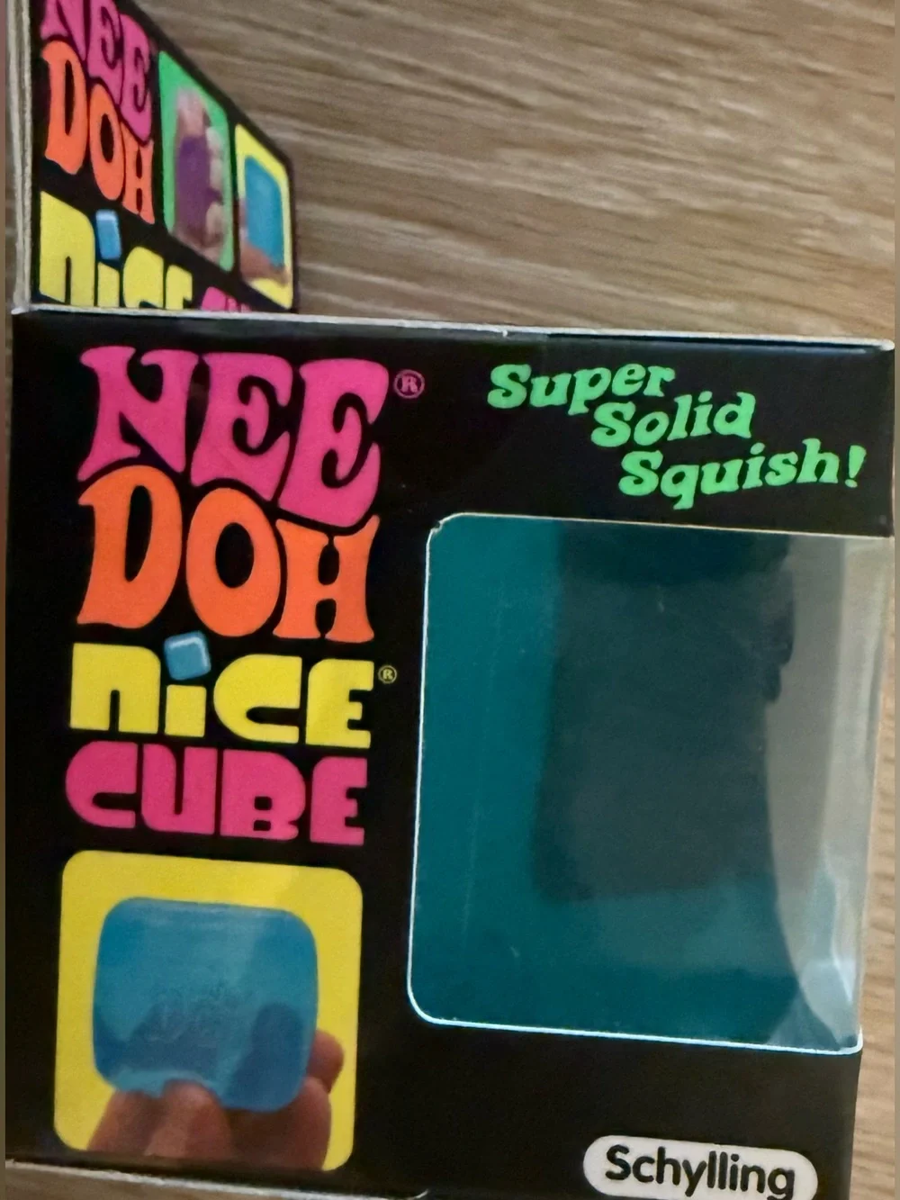 SCHYLLING NEEDOH TRENDING BLUE NICE CUBE SUPER SOLID SQUEEZE TOY NEW IN BOX